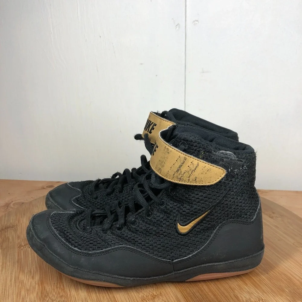 Nike Inflict Mens size 7 Wrestling shoes Vintage Black Boxing MMA sneakers